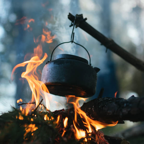 Cooking Over A Campfire